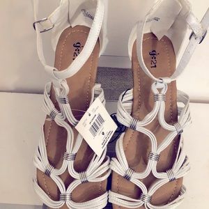 White Opened Toes Sandals